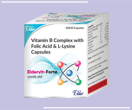 ELDERVIT FORTE CAPS (20X20) Becosules Type without Vit C  by Elder