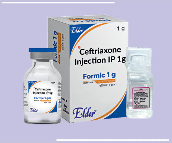 FORMIC 1GM (VIAL) Ceftriaxone 1gm by Elder