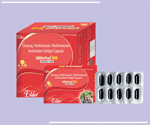 ULTIVITAL SOFT GEL (20X1X10) Multivitamin, Minerals & Antooxidant Softgels by Elder
