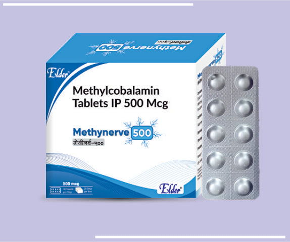 METHYNERVE 500 TABS (20X10) Methylcobalamine 500 MCG
 by Elder