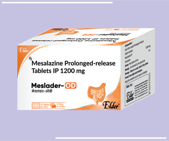 MESLADER OD TABS (10X10) Mesalamine 1200mg PR by Elder