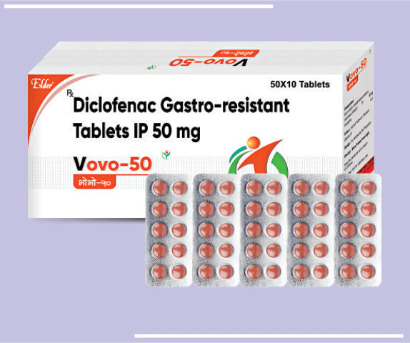 VOVO 50 TABS (50X10) Diclofenac Sodium 50mg by Elder