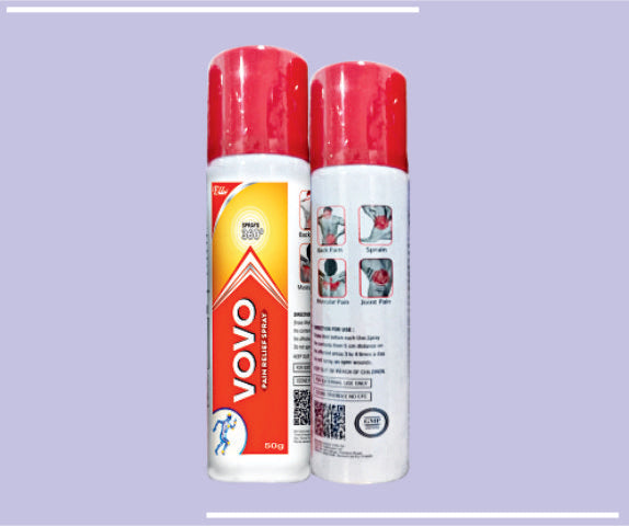 VOVO SPRAY (6X50GM) Diclofenac Sodium 50mg by Elder