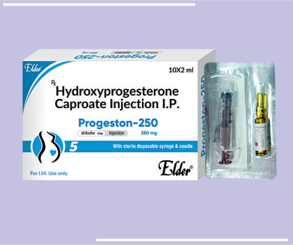 PROGESTON 250  INJ (10X2ML) Hydroxyprogestrone Caproate 250mg by Elder