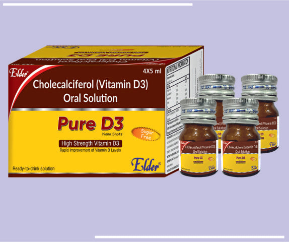 PURE D3 NANO SHOT (4X5ML) Cholecalciferol 60000 I.U. SG by Elder