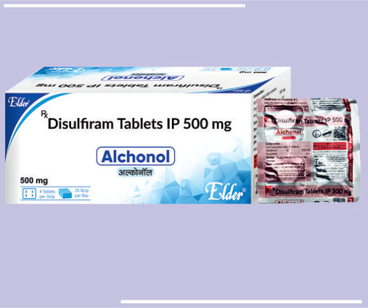 ALCHONOL  TABS (50X4) Disulfiram 500mg by Elder
