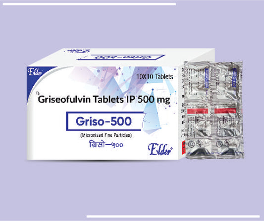 GRISO 500 TABS (10X10) Griseofulvin 500mg by Elder