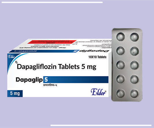 DAPAGLIP 5 TABS (10X10) Dapagliflozin 5mg by Elder