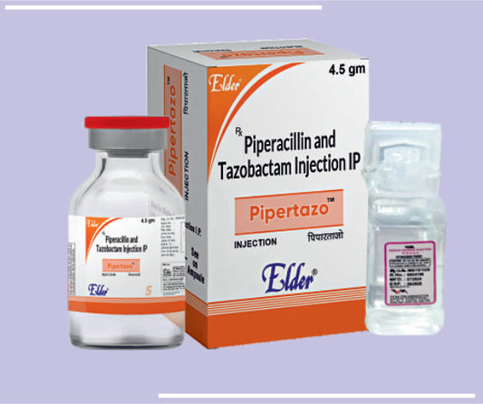 PIPERTAZO 4.5GM (WFI) (20PCS) Piperacillin 4gm,Tazobactum 500mg by Elder