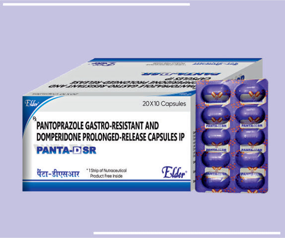 PANTA DSR CAPS (40/30 MG) (20X10) Pantoprazole  40 mg and Domperidone SR 30 mg by Elder