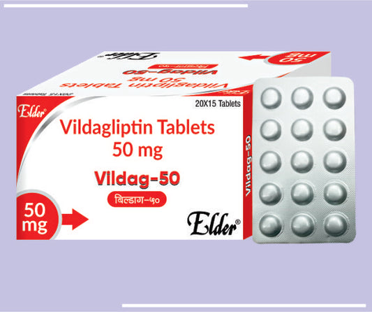 VILDAG 50 TABS (20X15) Vildagliptin 50mg by Elder
