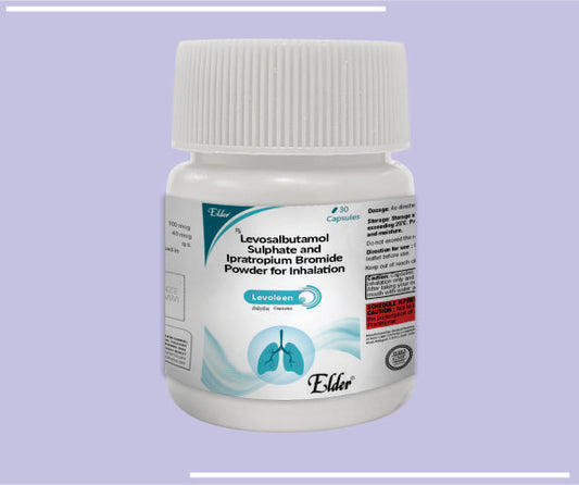 LEVOLEEN  ROTOCAPS (30CAP) Levosalbutamol 100mcg,Ipratrapium Bromide 40mcg by Elder