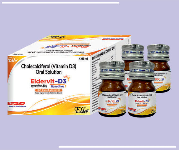 ELDERVIT D3  NANO SHOTS (4X5ML) Cholecalciferol 60000 I.U. SG by Elder