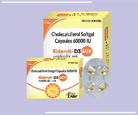 ELDERVIT D3 60K SOFTGELS (10X1X4) Cholecalciferol 60000 I.U. SG by Elder