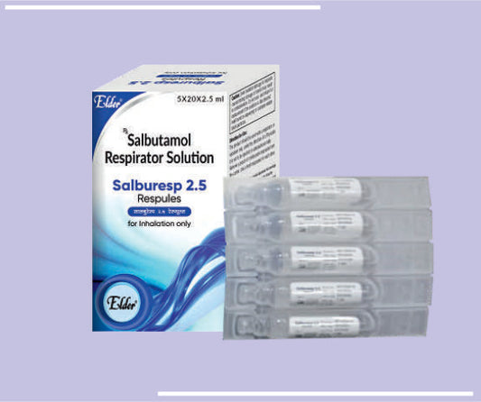 SALBURESP  2.5 RESPOULES (2.5ML) Salbutamol 2.5 Mg by Elder