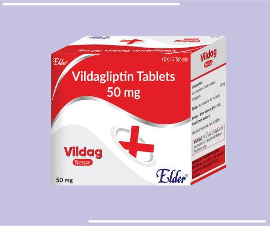VILDAG TABS (50MG) (20X15) Vildagliptin 50mg by Elder