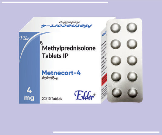 METNECORT 4 TABS (20X10) Methylprednisolone 4mg
 by Elder