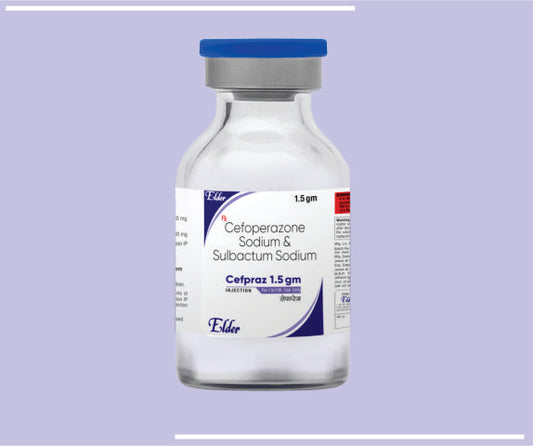 CEFPRAZ S 1.5 MG (VIAL) Cefoperazone Sodium 1gm & Sulbactum Sodium 0.5gm by Elder