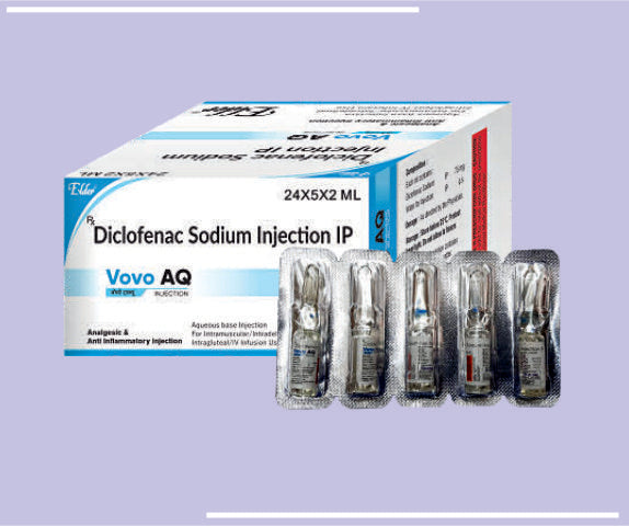VOVO AQ INJ (24X5X1ML) Diclofenac Sodium 75mg by Elder