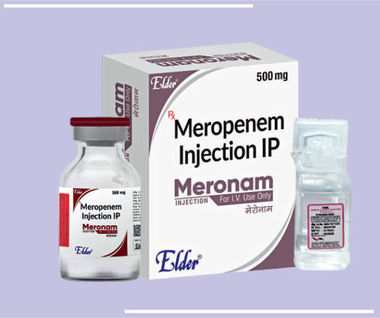 MERONAM 500MG INJ (VIAL) Meropenem 500 MG
 by Elder
