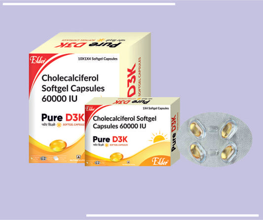 PURE D3K CAPS (10X1X4) Cholecalciferol 60000 I.U. SG by Elder