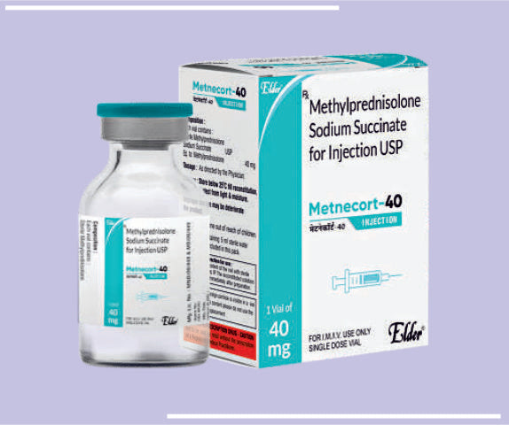 METNECORT 40 INJ (VIAL) Methylprednisolone Succinate 40mg by Elder