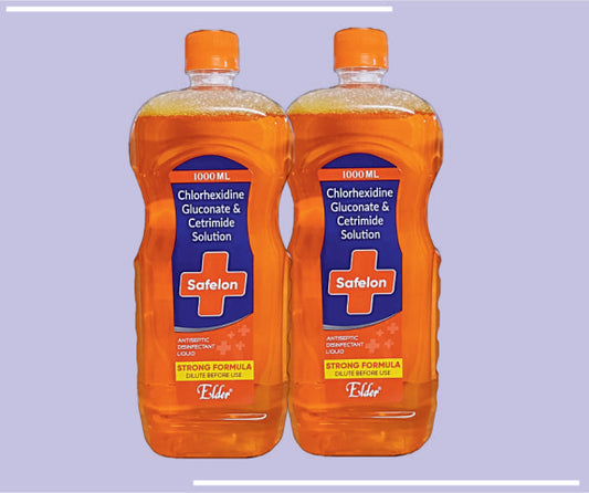 SAFELON 1 LTR (1000 ML) Clorhexidine 0.3%, Cetrimide 0.6% by Elder