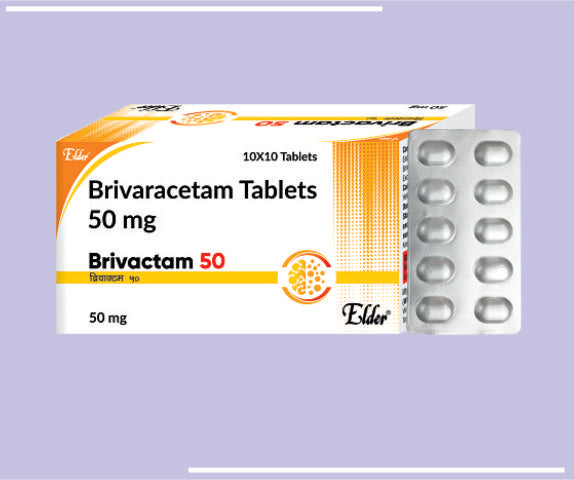 BRIVACTAM 50 TABS (10X10) Briveracetam 50 mg by Elder