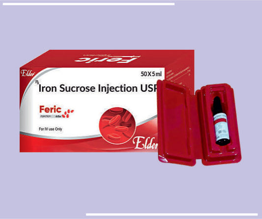FERIC AMPOULE 5ML (10X5ML) Iron Sucrose 20 MG
 by Elder