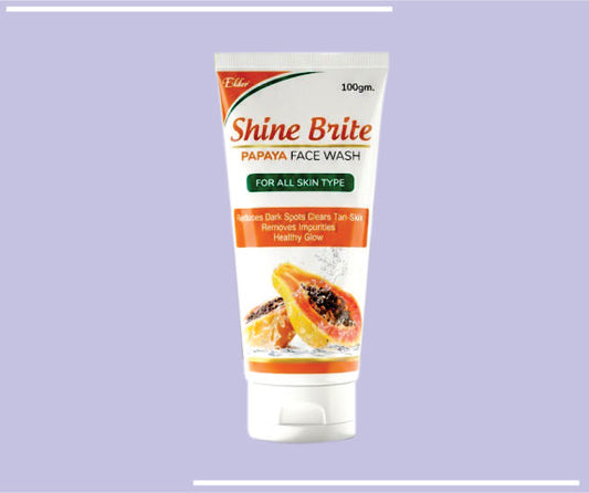 FACE WASH (PAPAYA) SHINE BRITE (6X100ML) Papaya Extract with Vitamin C by Elder