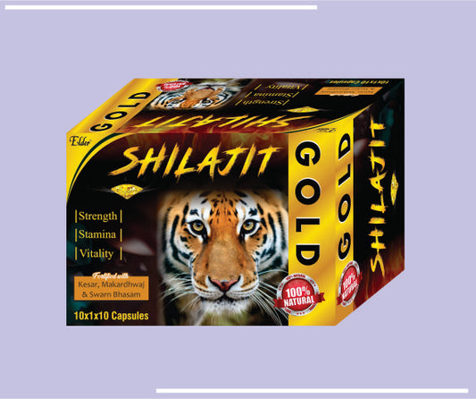 SHILAJIT GOLD CAPS (10X1X10) Musli  Power by Elder