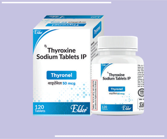 THYRONEL 50 TABS (10X120T) Thyroxine 50mcg by Elder