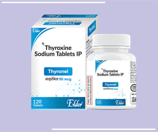 THYRONEL 50 TABS (10X120T) Thyroxine 50mcg by Elder