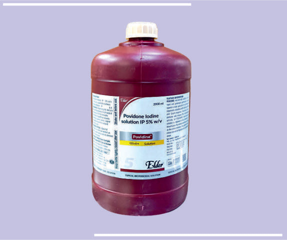 POVIDINE  SOLUTION 5% 2 LTRS (L) (2 LITRES) Povidone Iodine Solution 5% by Elder