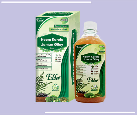 NEEM KARELA JAMUN GILOY JUICE (500ML) Neema Karela Jamun Giloy Juice by Elder