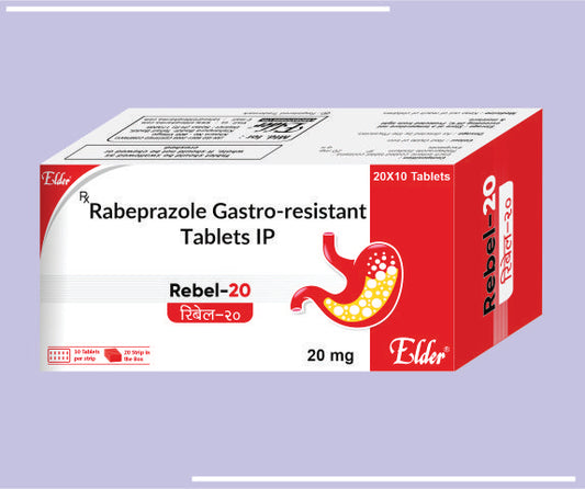 REBEL 20 TABS (20X10) Rabeprazole Sodium 20mg by Elder