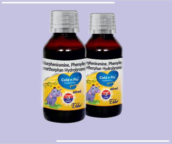 COLD N FLU SUSPS. (60ML) Paracetamol 125mg,Phenylepherine 5mg,CPM 1mg by Elder