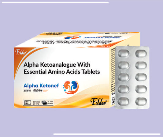ALPHA KETONEF  TABS (10X10) Alpha Ketoanalogues,Essential Amino Acid by Elder