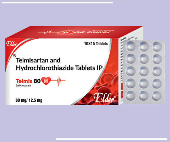 TELMIS 80H TABS (80/12.5) (10X15) Telmisartan 80mg +Hydrochlorthiazide 12.5mg by Elder