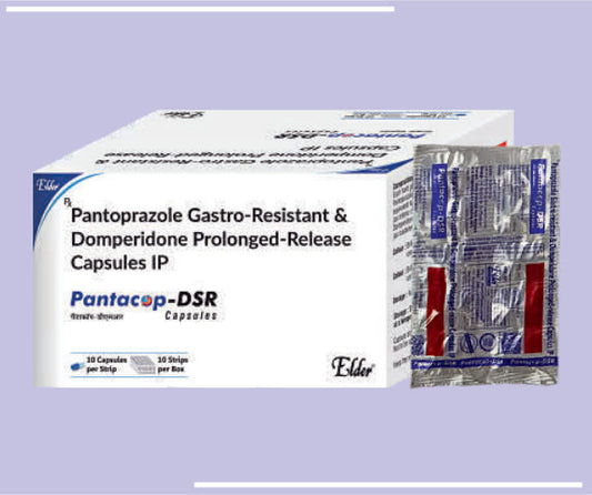 PANTACOP DSR CAPS (STRIP) (20X15) Pantoprazole 40mg(entric coated) & Domepridone 30 mg SR Pallets by Elder