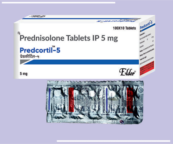 PREDCORTIL 5 TABS (20X5X10) Prednisolone 5 mg
 by Elder