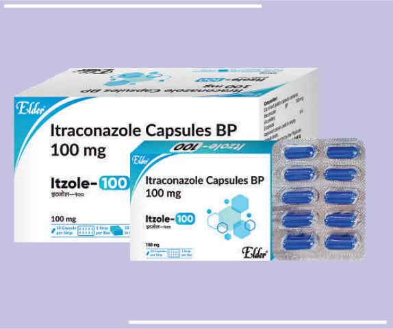 ITZOLE 100 CAPS (BLISTER) (10X1X10) Itraconazole 100 MG
 by Elder