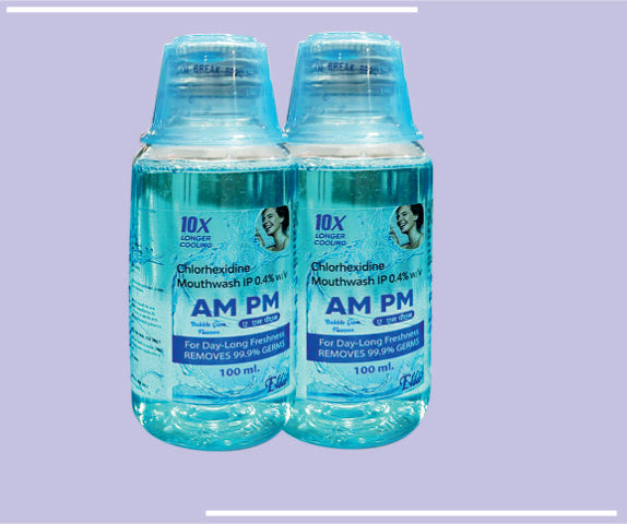 AM PM MOUTH WASH (36X100ML) Chlorhexidine Mouth Wash by Elder