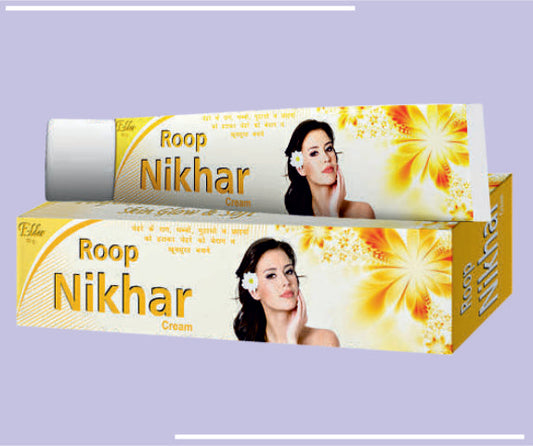 ROOP NIKHAR CREAM (12X30GM) Ayurvedic Fair ness Cream (Roop Mantra Type) by Elder