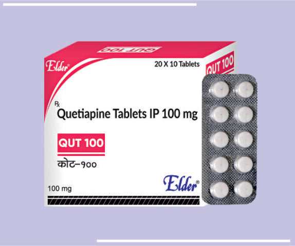 QUT 100  TABS ( WHITE) (20X10) Qutiapine Fumirate 100 MG
 by Elder