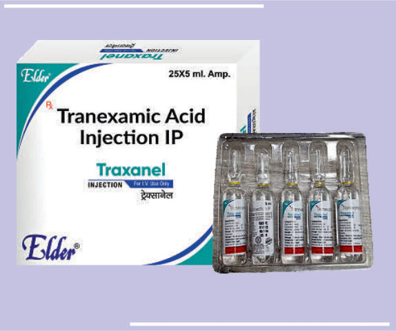 TRAXANEL INJ (5X5X5ML) Tranexamic Acid 100mg inj by Elder