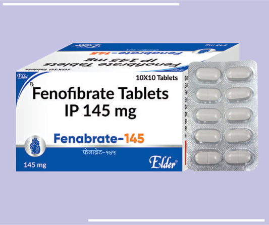 FENABRATE 145 TABS (10X10) Finofibrate 145 MG 
 by Elder