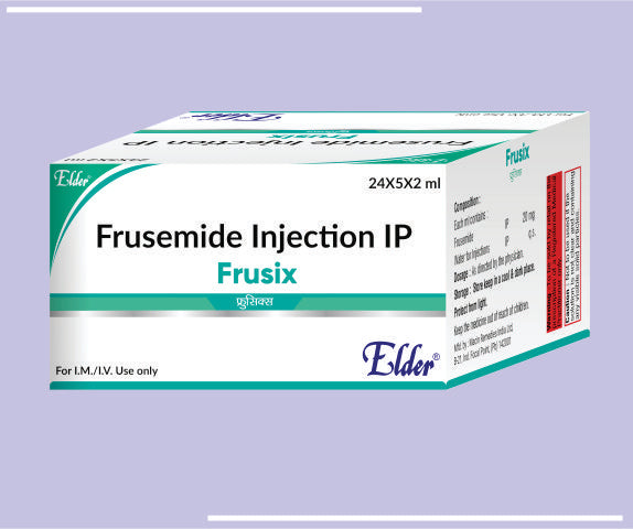 FRUSIX INJ (5X10X2ML) Frusemide 20mg /2ml inj by Elder
