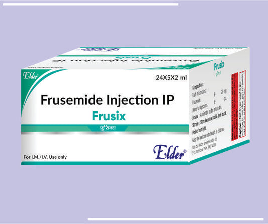 FRUSIX INJ (5X10X2ML) Frusemide 20mg /2ml inj by Elder