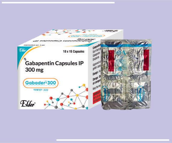 GABADER 300 CAPS (10X15) Gabapentin 300 MG 
 by Elder